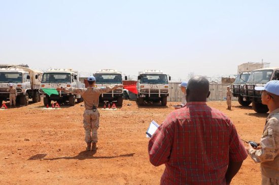 中国第十批赴南苏丹（朱巴）<em>维和步兵营</em>通过联合国装备核查