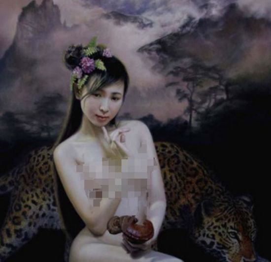 画家李壮平让女儿当人体模特，6年百幅画作，获奖无数却争议不断