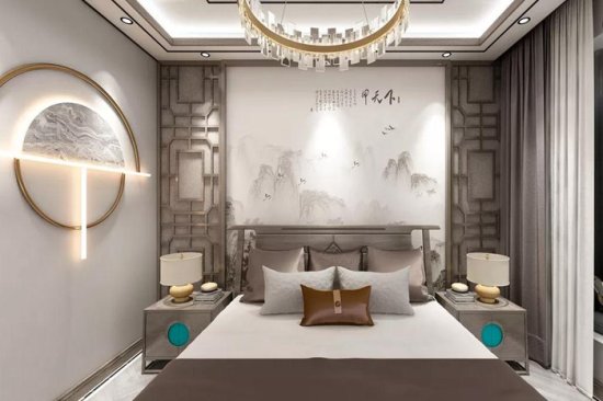 珠海现代新<em>中式装修设计</em>案例展现浓厚氛围感的室内空间