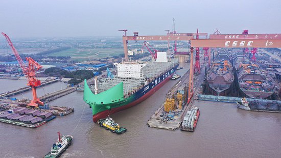 上海三大船企晒新年生产经营目标 一月交船量创历史新高