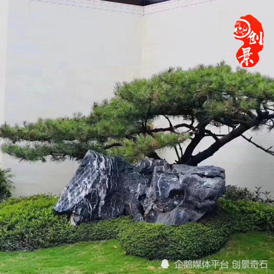 中式庭院太湖石点缀设计，太湖石<em>是哪里</em>的石头，广东英德假山石...