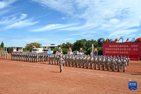 中国第十三批赴南苏丹（瓦乌）维和部队全体官兵获联合国“和平...