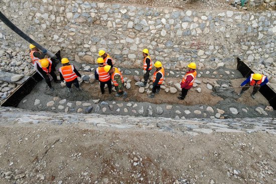 北京房山加快恢复河道水毁工程修复