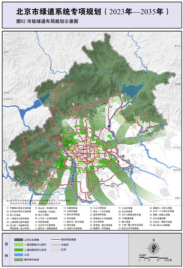 <em>北京</em>将构建超5000公里绿道网络