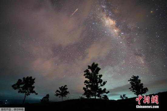 埃塔水瓶座流星雨出现在斯里兰卡夜空
