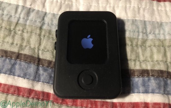 装在 iPod nano样式安全壳中的Apple Watch原型机现身