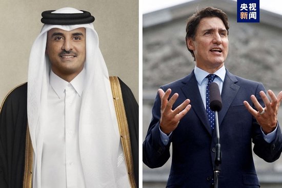 卡塔尔埃米尔与加拿大总理<em>通电话</em> 讨论巴以局势