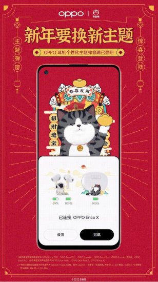 <em>吾皇猫</em>贺新年 OPPO耳机个性化主题弹窗功能上线
