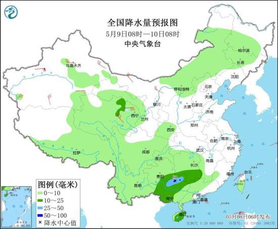 云南贵州广西今日雨势较大 10-12日南方有新的降雨过程